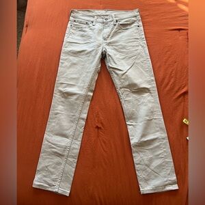 Levi's Men's Light Gray Straight Jeans